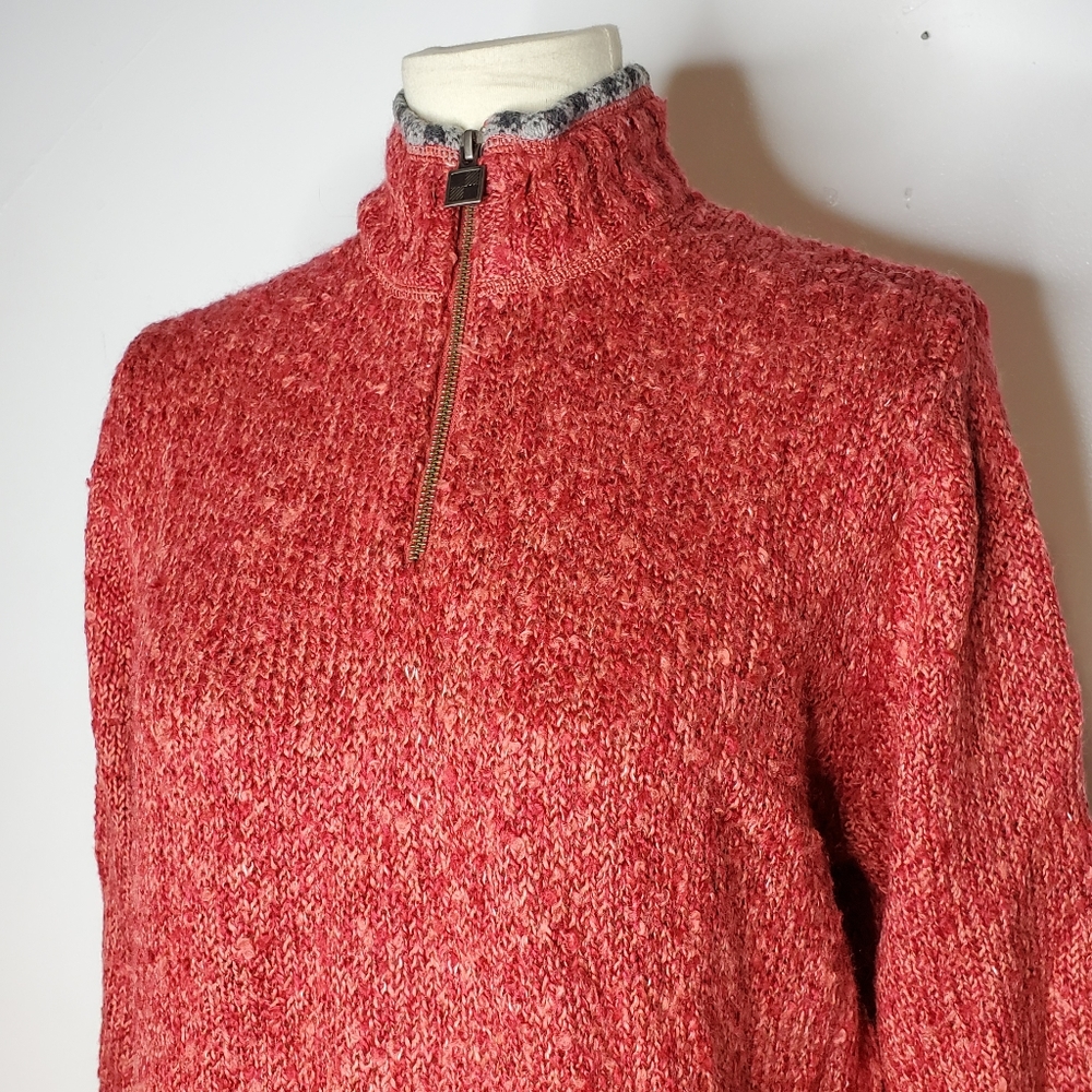 Woolrich Pullover Sweater Womens Large Ruby Red Kn